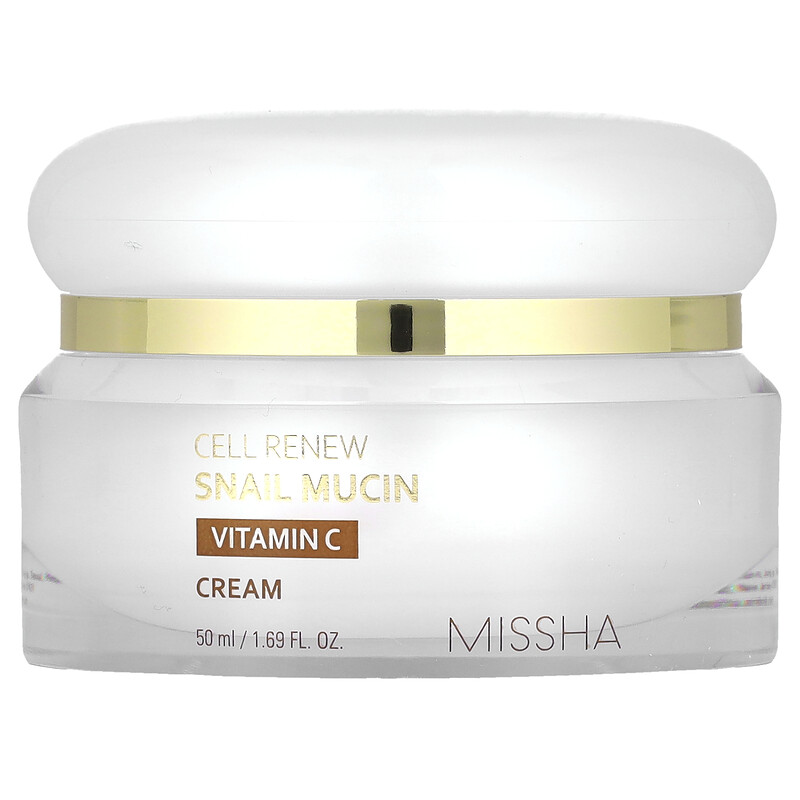 Missha, Cell Renew Snail Mucin, крем с витамином C, 50 мл (1,69 жидк. Унции)
Missha, Cell Renew Snail Mucin, крем с витамином C, 50 мл (1,69 жидк. Унции)