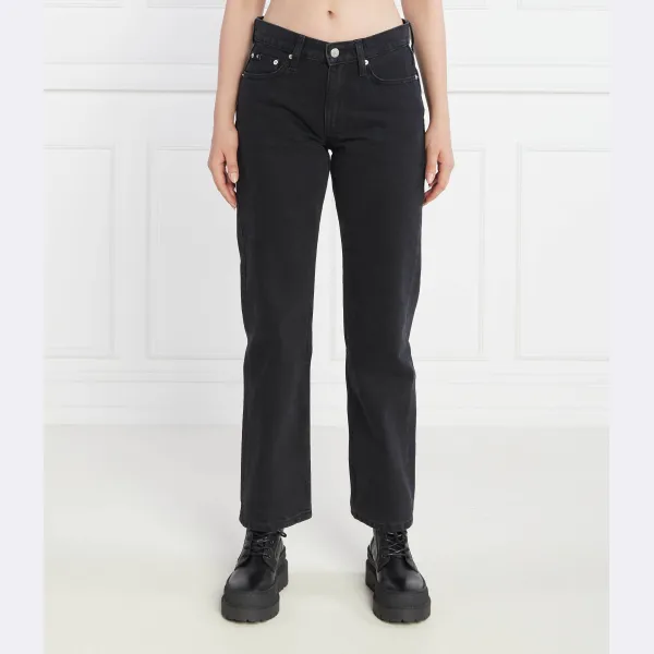 Джинсы прямого кроя невысокий Calvin Klein, черный
Джинсы прямого кроя невысокий Calvin Klein, черный
