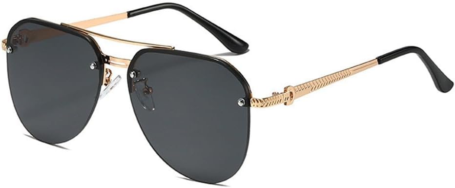 Ретро-солнцезащитные очки в полуободковой оправе, модные солнцезащитные очки для активного отдыха, классические солнцезащитные очки с металлическим покрытием KTUCN, Gold Gray
Ретро-солнцезащитные очки в полуободковой оправе, модные солнцезащитные очки для активного отдыха, классические солнцезащитные очки с металлическим покрытием KTUCN, Gold Gray