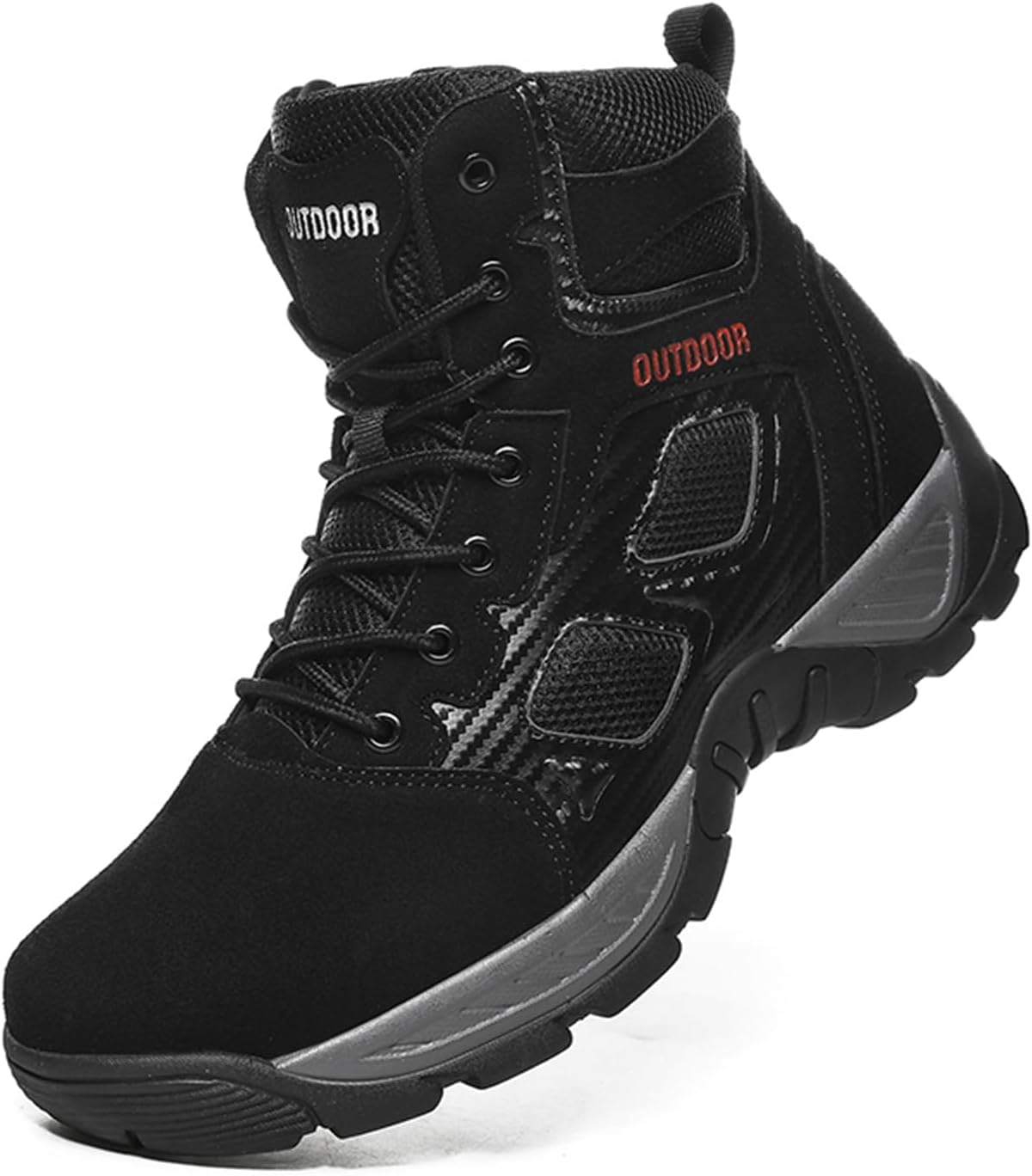 Мужские походные ботинки средней высоты на шнуровке с сетчатой вставкой, синтетической кожей, усиленным каблуком, легкие, дышащие, круглый носок, идеально подходят для походов на свежем воздухе, пеших прогулок и повседневной носки Psieicwm, черн...
Мужские походные ботинки средней высоты на шнуровке с сетчатой вставкой, синтетической кожей, усиленным каблуком, легкие, дышащие, круглый носок, идеально подходят для походов на свежем воздухе, пеших прогулок и повседневной носки Psieicwm, черн...