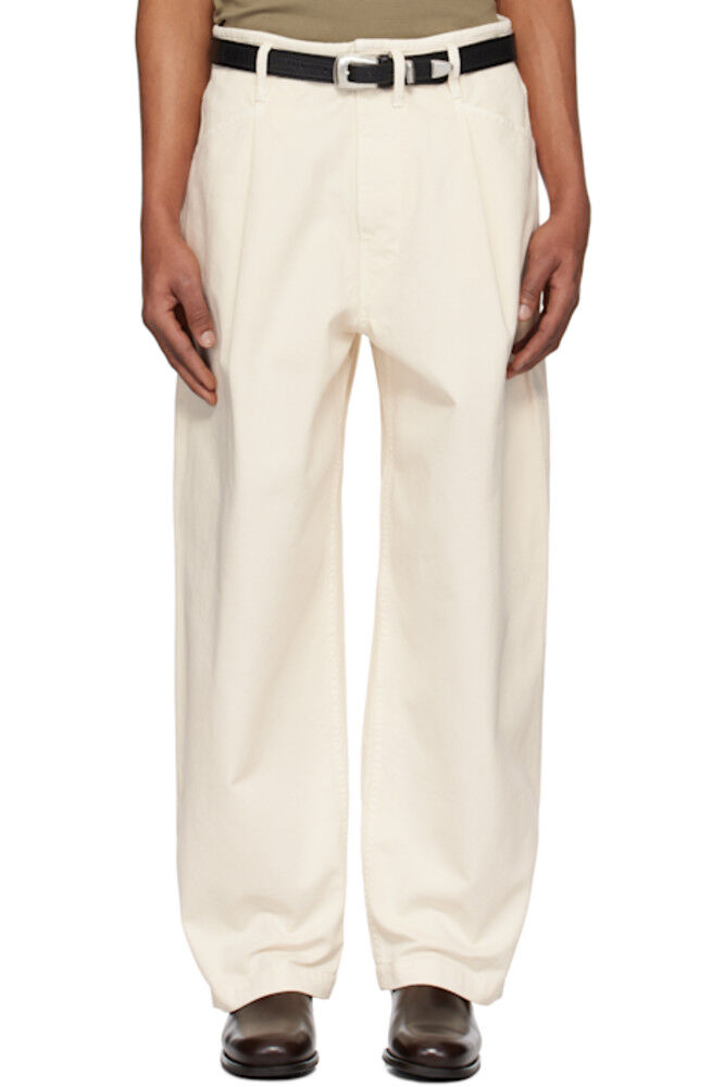 Off-White плиссированные рабочие джинсы LEMAIRE
Off-White плиссированные рабочие джинсы LEMAIRE