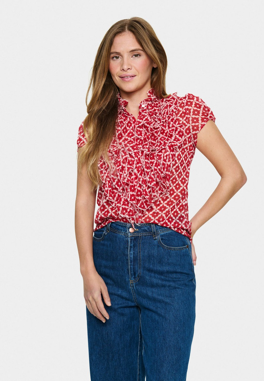 Блузка на пуговицах LILJA CRINKLE Saint Tropez, красный
Блузка на пуговицах LILJA CRINKLE Saint Tropez, красный