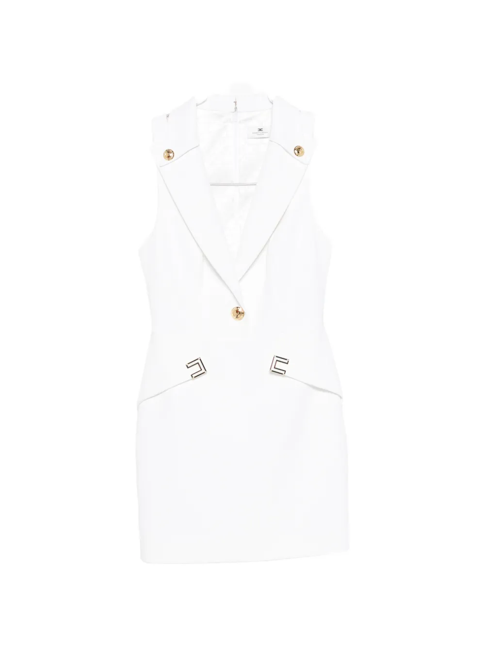 Мини-платье с нашивкой-логотипом Elisabetta Franchi, белый
Мини-платье с нашивкой-логотипом Elisabetta Franchi, белый