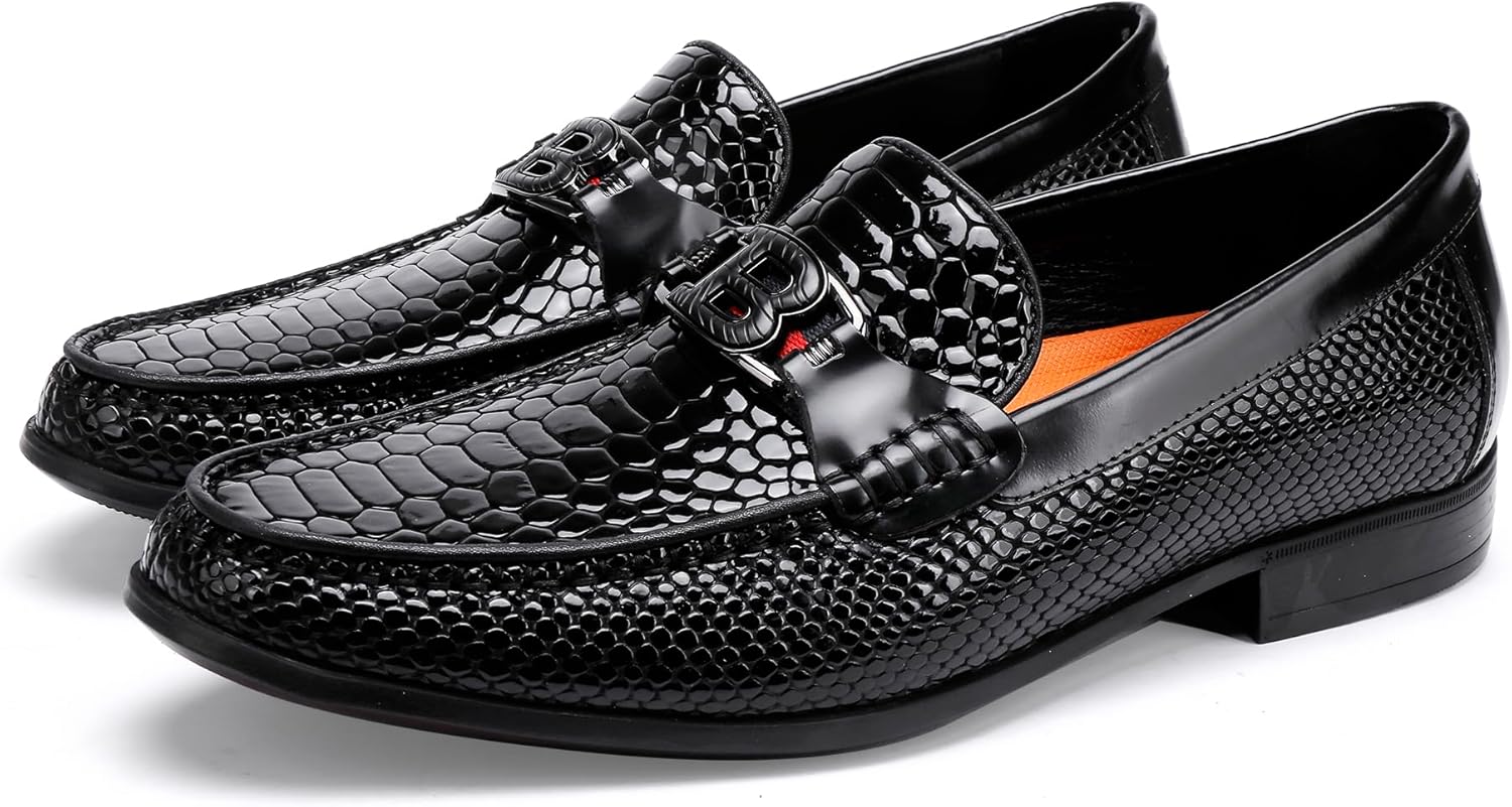 Мужские туфли BILLION VICTOR с узором под кожу змеи, классические кожаные лоферы на каждый день, черный
Мужские туфли BILLION VICTOR с узором под кожу змеи, классические кожаные лоферы на каждый день, черный