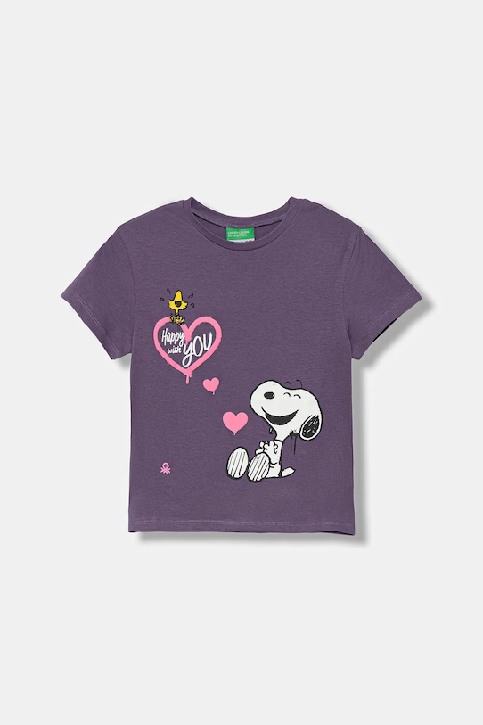 Детская хлопковая футболка United Colors Of Benetton, фиолетовый
Детская хлопковая футболка United Colors Of Benetton, фиолетовый