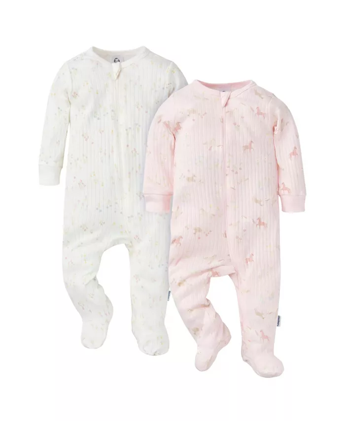 Комплект из 2 пижам для девочек, Ponies, 0-3 месяца Gerber, розовый
Комплект из 2 пижам для девочек, Ponies, 0-3 месяца Gerber, розовый