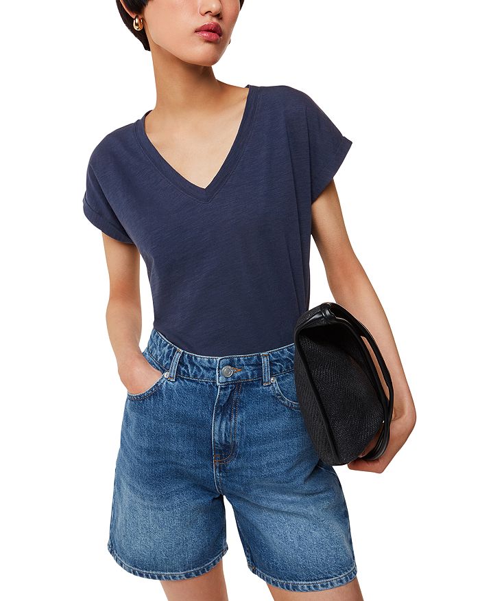 Футболка с V-образным вырезом и короткими рукавами Willa Whistles, синий
Футболка с V-образным вырезом и короткими рукавами Willa Whistles, синий