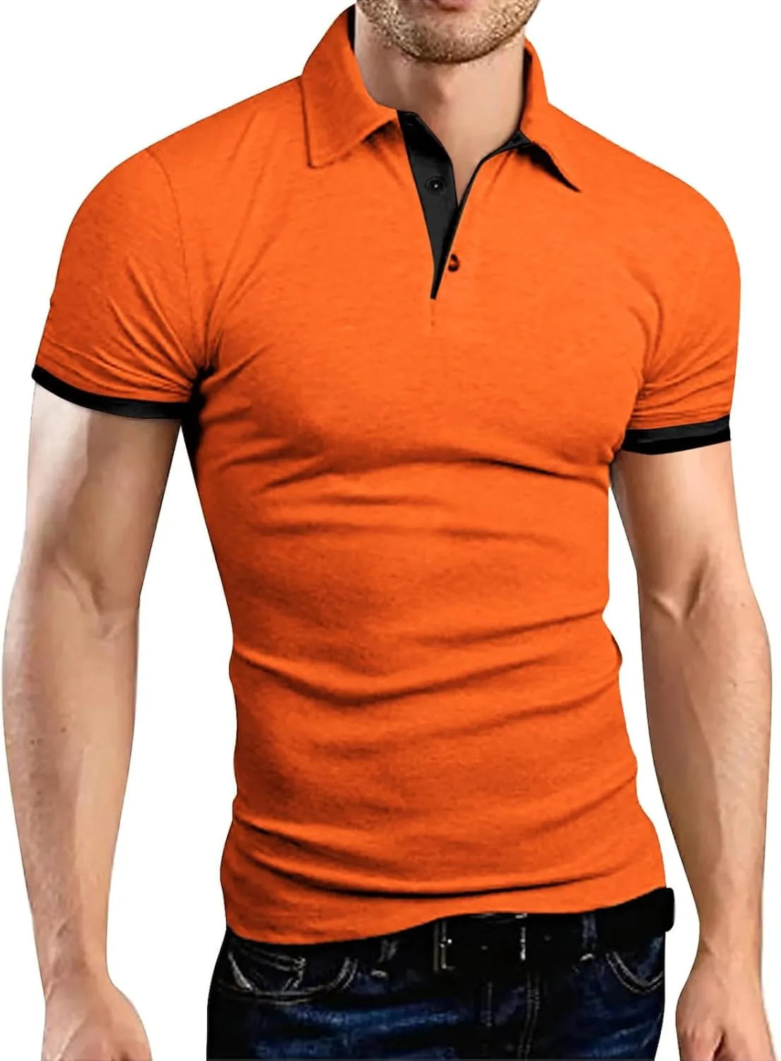 Мужская футболка для тренировок Tight Breathable Comfy, летняя, с лацканом и коротким рукавом
Мужская футболка для тренировок Tight Breathable Comfy, летняя, с лацканом и коротким рукавом