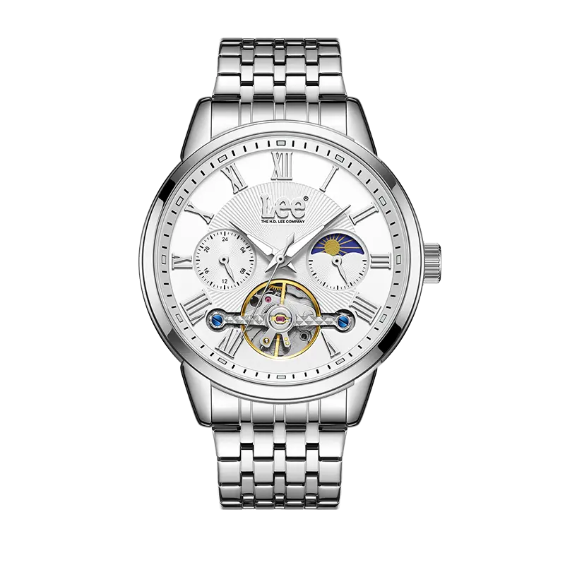 Lee Мужские часы с автоподзаводом, механический механизм, стальной браслет, черный циферблат, Node Holiday Box
Lee Мужские часы с автоподзаводом, механический механизм, стальной браслет, черный циферблат, Node Holiday Box