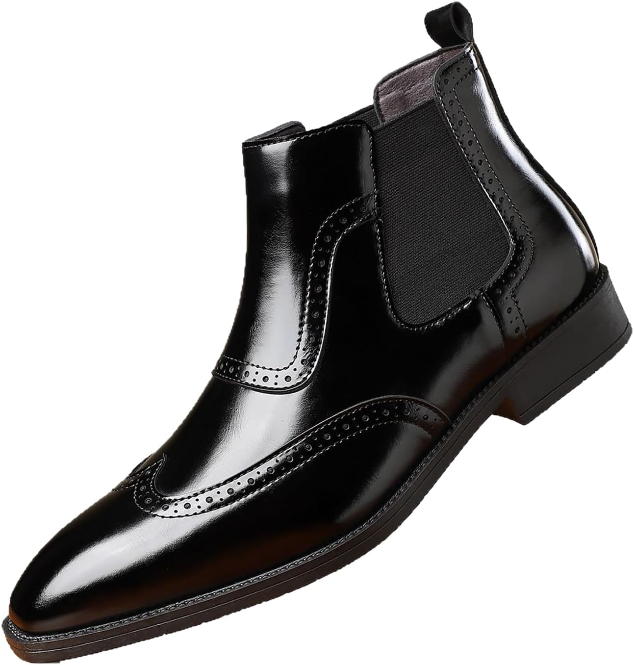 Мужские кожаные туфли-броги с вырезами и заостренным носком Twodnawk, черный
Мужские кожаные туфли-броги с вырезами и заостренным носком Twodnawk, черный