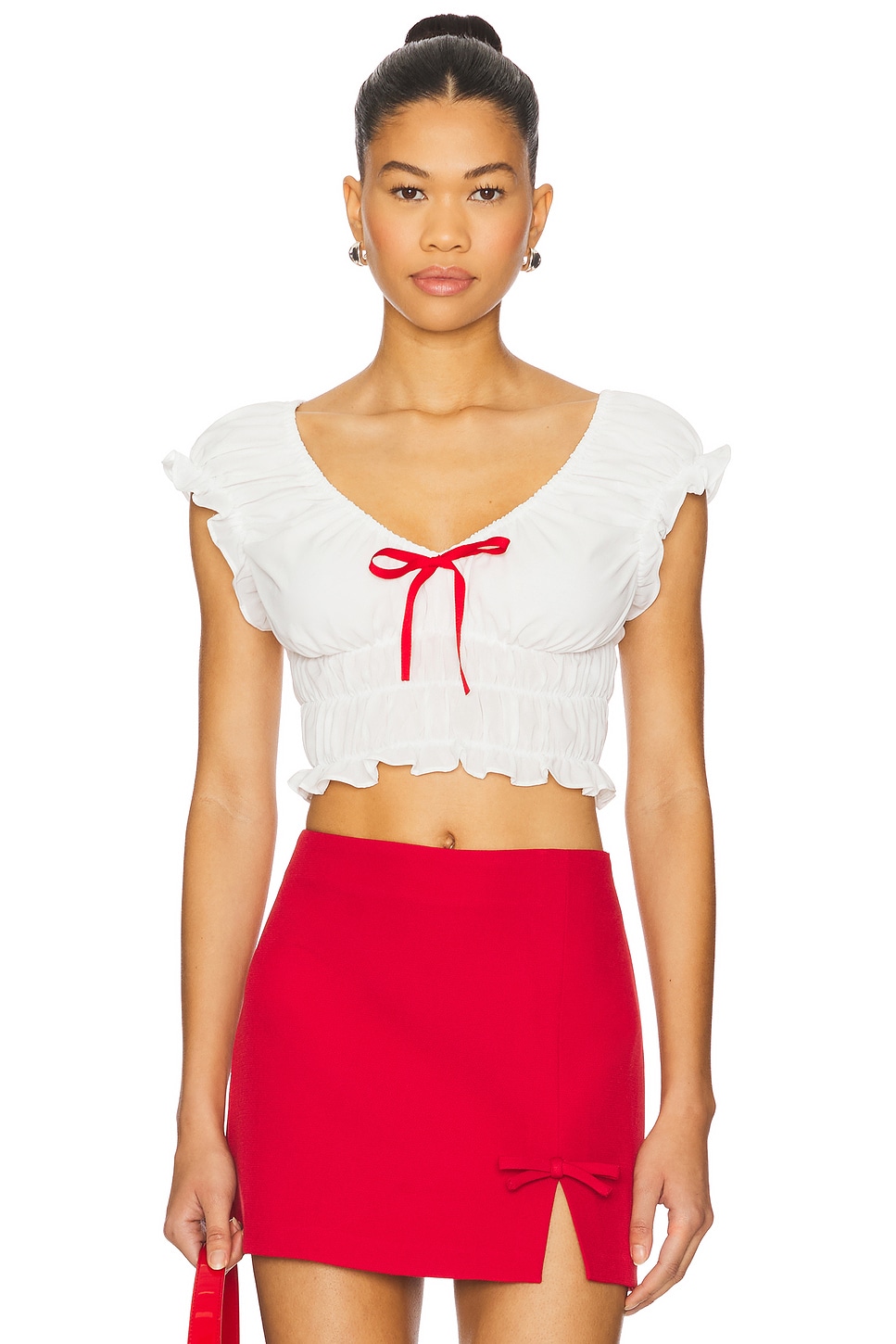 Топ с рушами Maria от More To Come, white
Топ с рушами Maria от More To Come, white