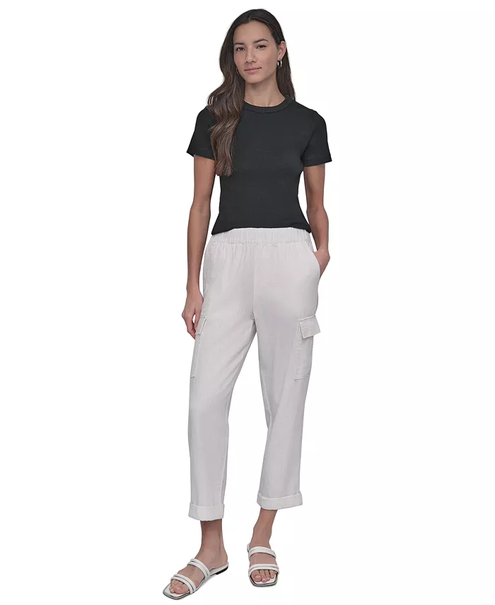 Женские свободные брюки-карго со средней посадкой DKNY Jeans, слоновая кость/кремовый
Женские свободные брюки-карго со средней посадкой DKNY Jeans, слоновая кость/кремовый