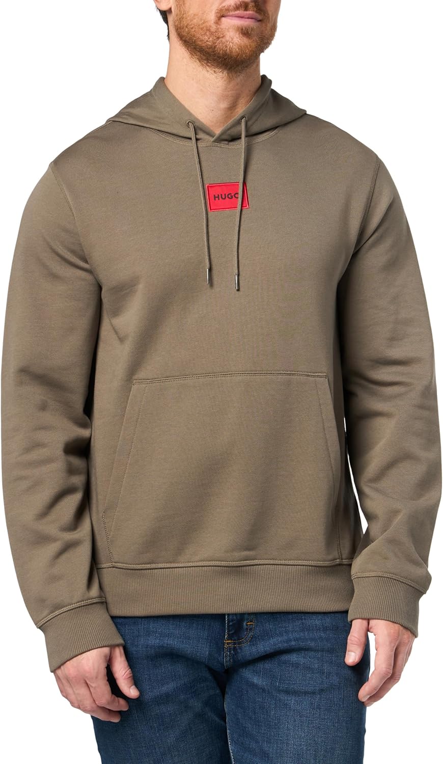 HUGO Мужская худи Regular Fit с квадратным логотипом, Bungee Cord
HUGO Мужская худи Regular Fit с квадратным логотипом, Bungee Cord