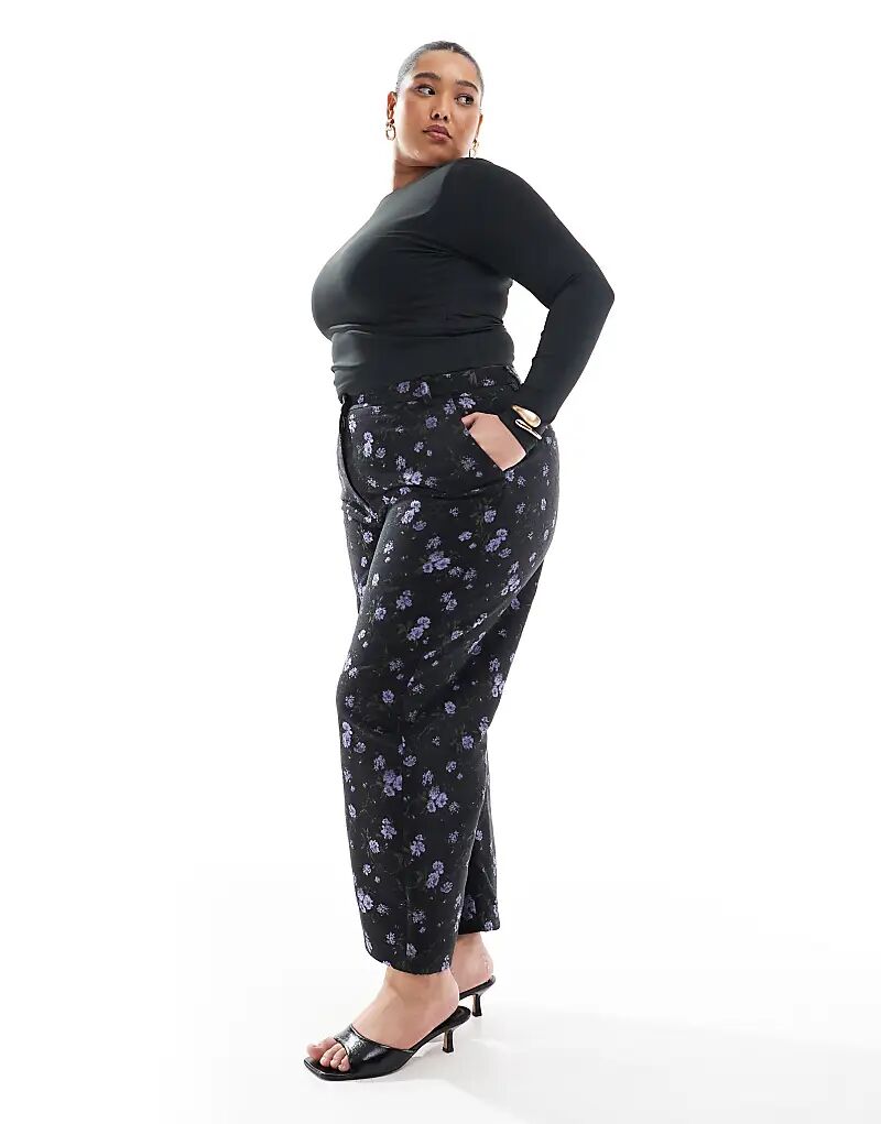 Брюки-карандаши с цветочным жаккардом ASOS DESIGN Curve черного цвета
Брюки-карандаши с цветочным жаккардом ASOS DESIGN Curve черного цвета
