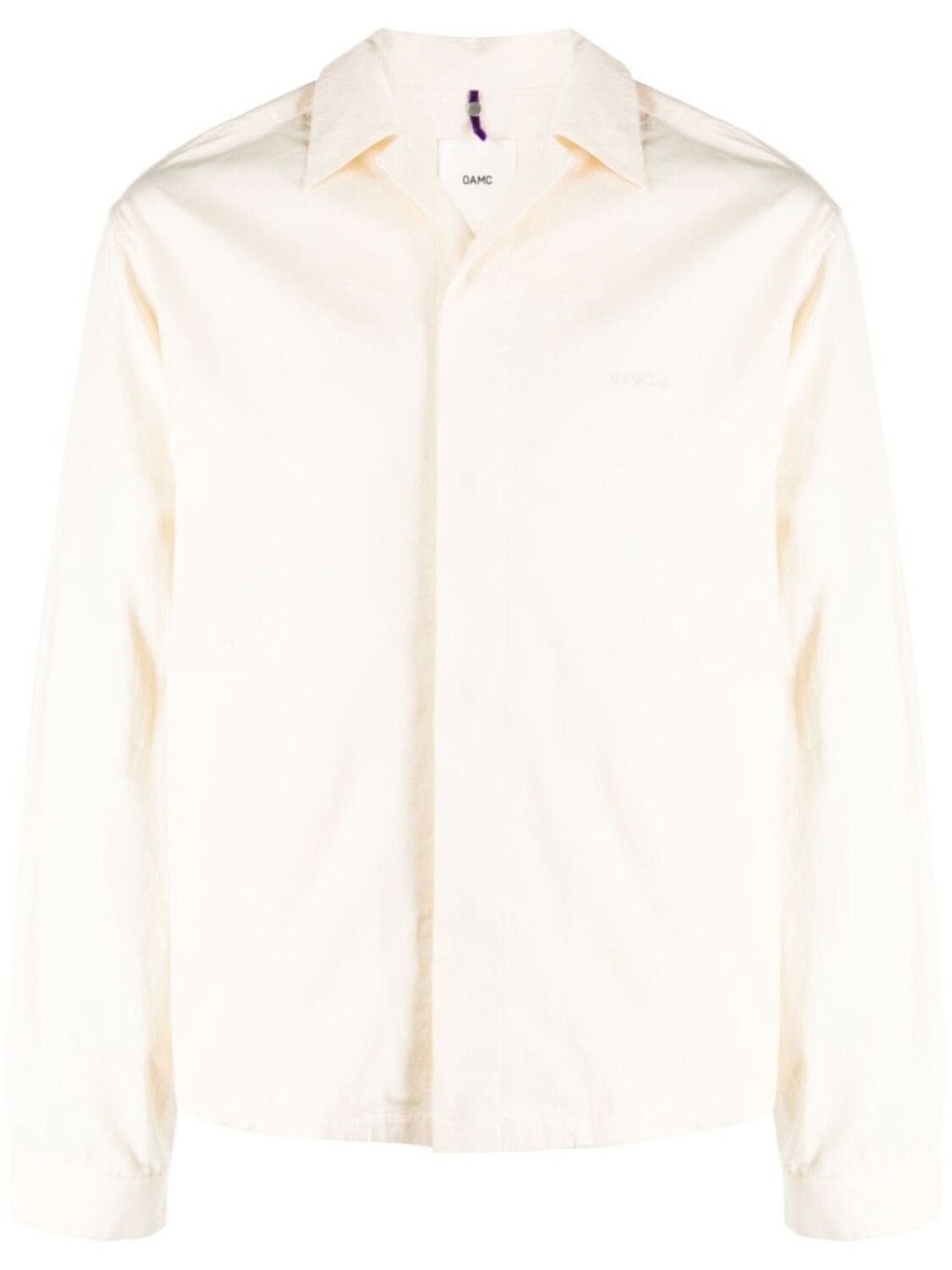 OAMC рубашка с нашивкой-логотипом, нейтральный цвет
OAMC рубашка с нашивкой-логотипом, нейтральный цвет
