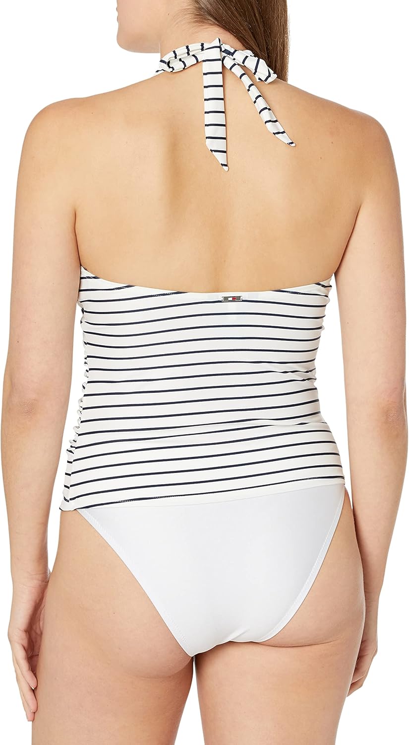 Женский топ-танкини Tommy Hilfiger с бретелькой через шею, White Stripe
Женский топ-танкини Tommy Hilfiger с бретелькой через шею, White Stripe