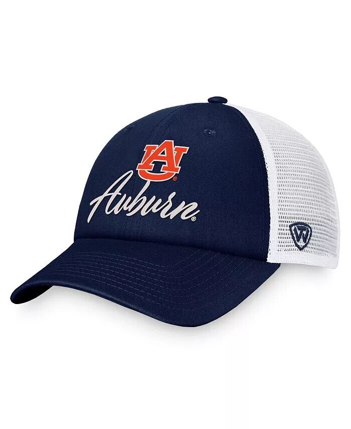 Женская темно-синяя, белая шапка Auburn Tigers с подвесками Trucker Adjustable Top of the World
Женская темно-синяя, белая шапка Auburn Tigers с подвесками Trucker Adjustable Top of the World