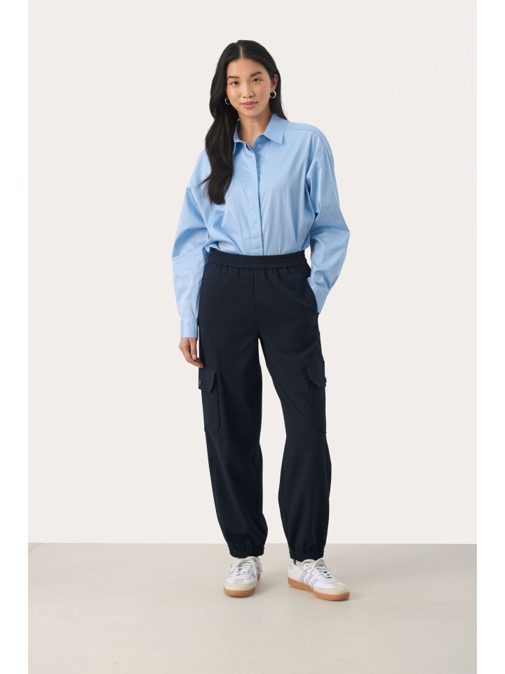 Тканевые брюки PART TWO, темно-синий
Тканевые брюки PART TWO, темно-синий