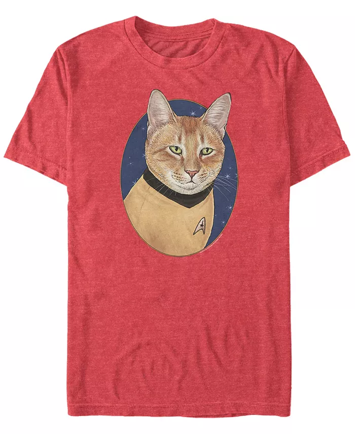 Футболка с коротким рукавом Star Trek Men's The Original Series Cat-Tain Kirk Fifth Sun, красный 
Футболка с коротким рукавом Star Trek Men's The Original Series Cat-Tain Kirk Fifth Sun, красный