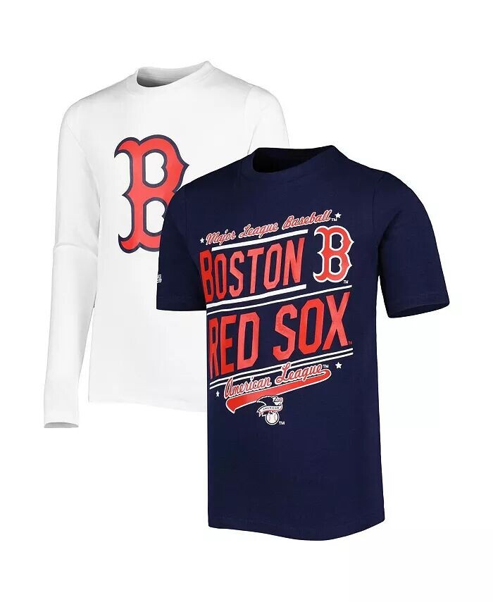 Темно-синий и белый комбинированный комплект футболок Big Boys Boston Red Sox Stitches
Темно-синий и белый комбинированный комплект футболок Big Boys Boston Red Sox Stitches