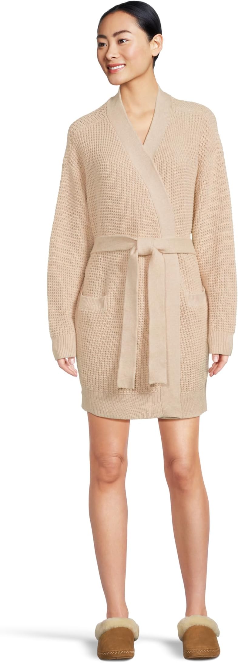 Женский короткий свитер-халат из переработанных материалов Eberjey, Oat
Женский короткий свитер-халат из переработанных материалов Eberjey, Oat