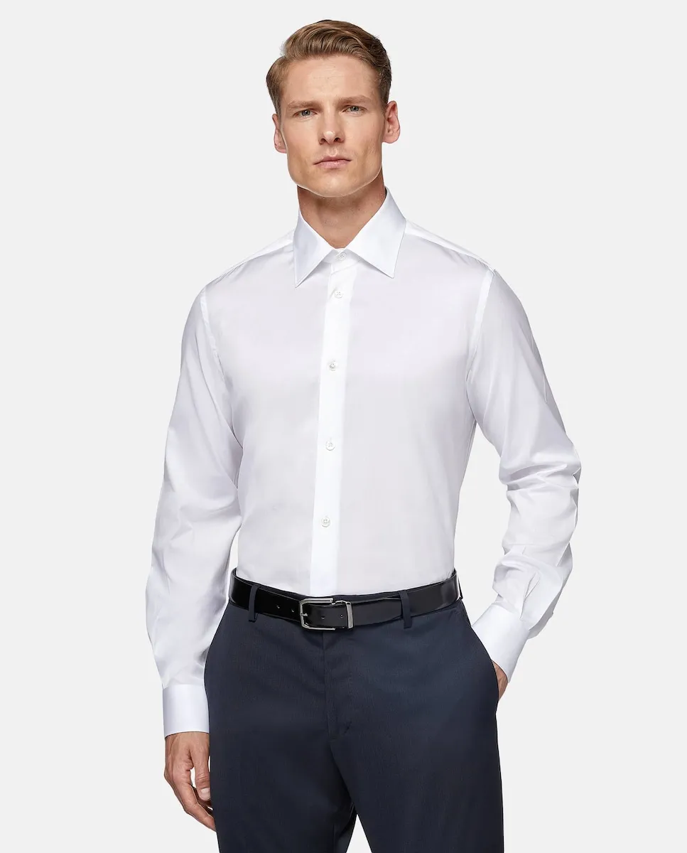 Белая мужская рубашка классического кроя Boggi Milano, белый
Белая мужская рубашка классического кроя Boggi Milano, белый