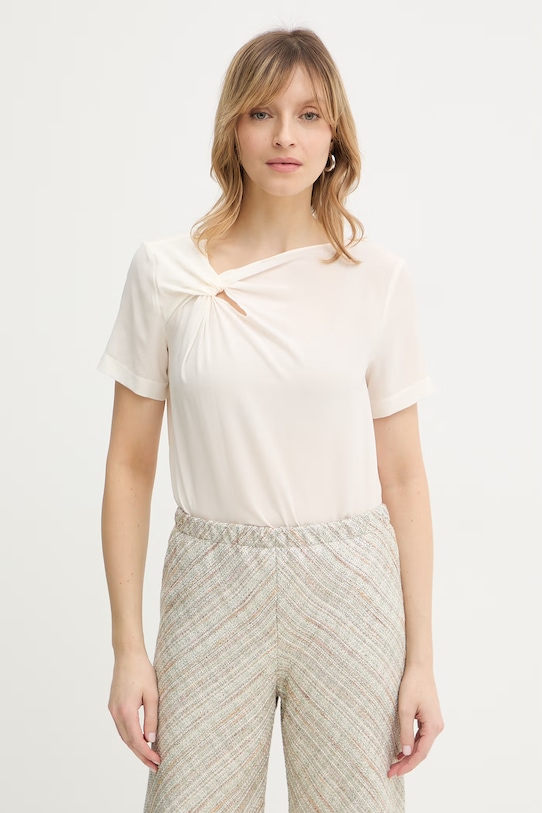 Шелковая блузка Patrizia Pepe, бежевый
Шелковая блузка Patrizia Pepe, бежевый