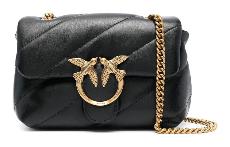 Сумка кросс-боди Puff Sheepskin, женская наплечная сумка PINKO черная 
Сумка кросс-боди Puff Sheepskin, женская наплечная сумка PINKO черная