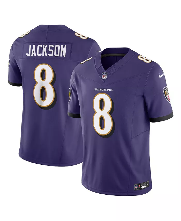 Мужская лимитированная джерси Lamar Jackson Baltimore Ravens Vapor F.U.S.E Nike, фиолетовый
Мужская лимитированная джерси Lamar Jackson Baltimore Ravens Vapor F.U.S.E Nike, фиолетовый