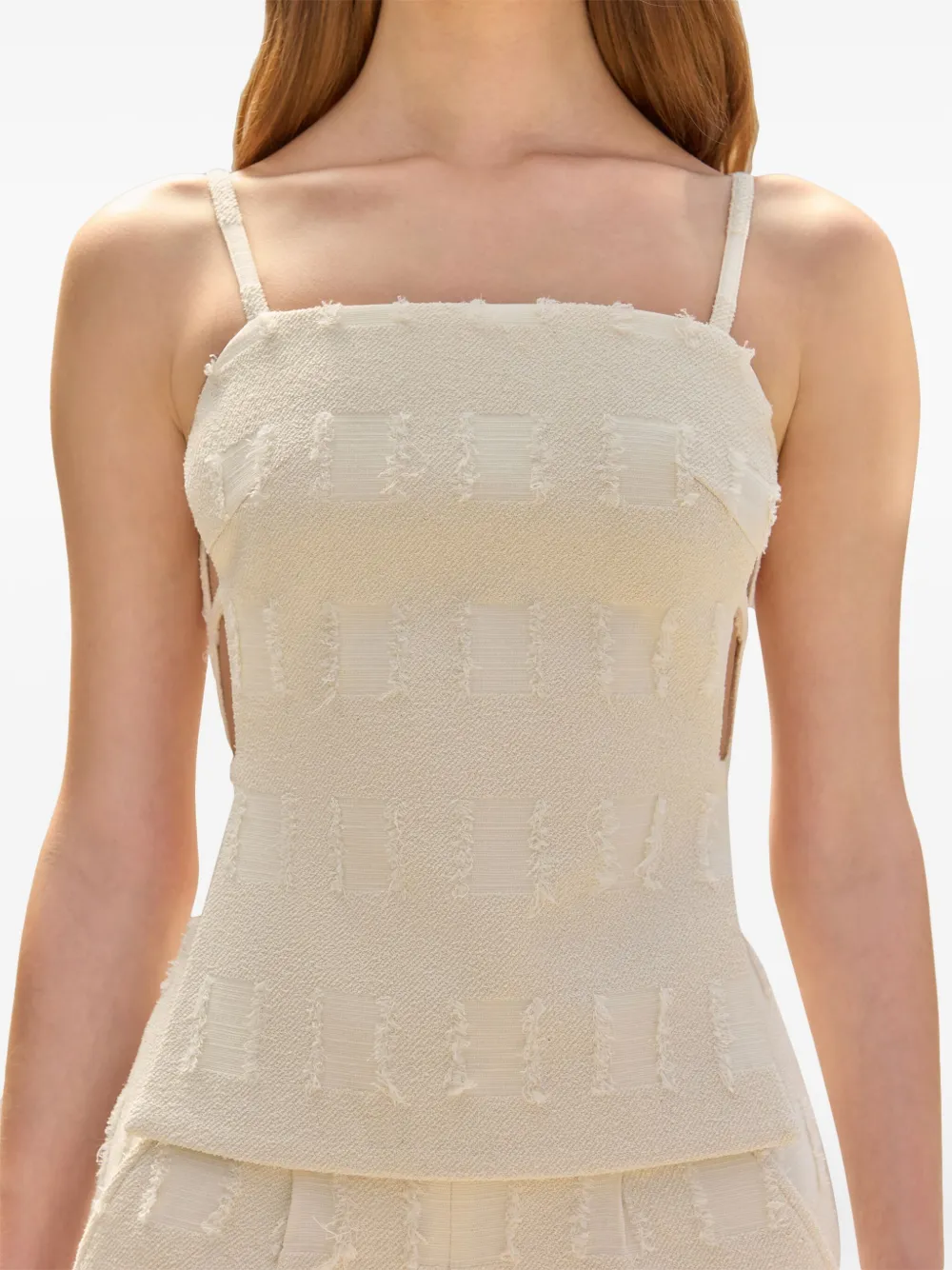 Топ Simone без рукавов Cult Gaia, белый
Топ Simone без рукавов Cult Gaia, белый