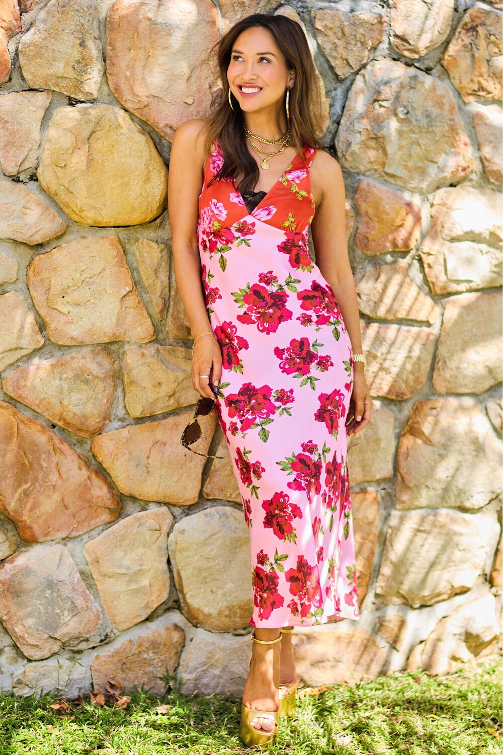 Атласное платье на бретелях Myleene Klass, розовый
Атласное платье на бретелях Myleene Klass, розовый