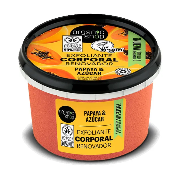 Натуральный эксфолиант для удаления омертвевших клеток кожи Foamy Body Scrub Juicy Papaya Organic Shop, 250 ml
Натуральный эксфолиант для удаления омертвевших клеток кожи Foamy Body Scrub Juicy Papaya Organic Shop, 250 ml