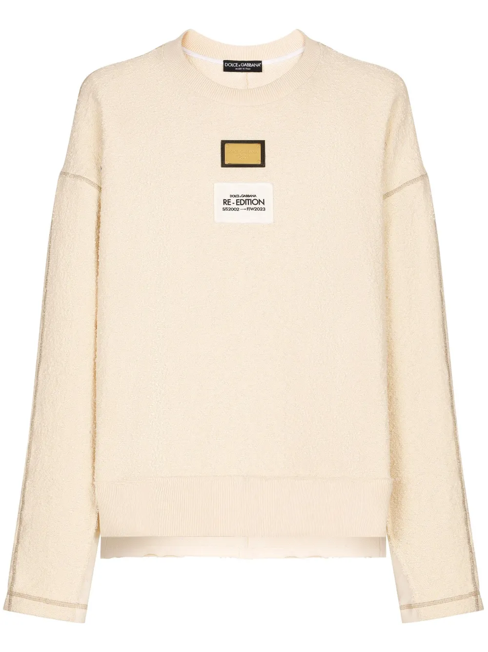 Свитер с нашивкой-логотипом DOLCE & GABBANA, нейтральный
Свитер с нашивкой-логотипом DOLCE & GABBANA, нейтральный