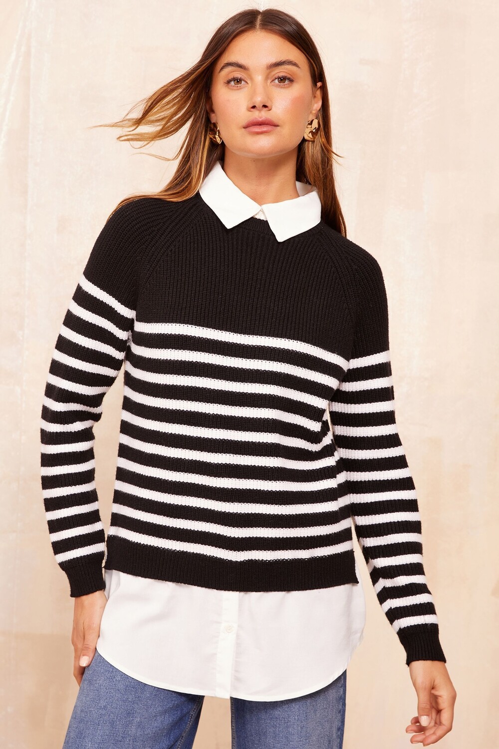 Вязаный джемпер 2 в 1 Friends Like These, черный
Вязаный джемпер 2 в 1 Friends Like These, черный