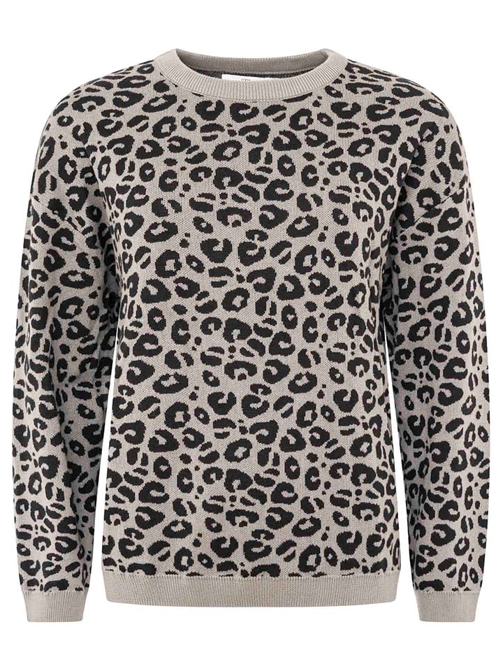 Свитер Вязаный леопард серого цвета Zwillingsherz
Свитер Вязаный леопард серого цвета Zwillingsherz