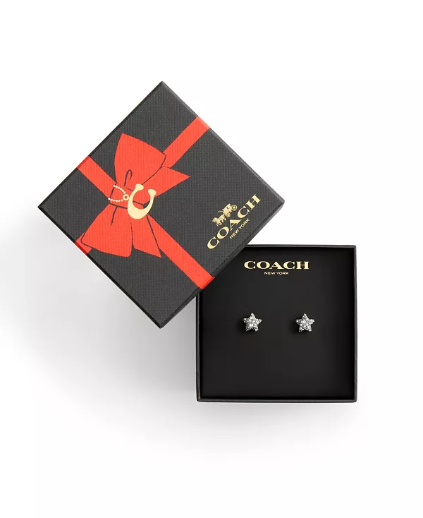 Серьги-Гвоздики в форме звезд с родиевым покрытием Coach, crystal/rhodium
Серьги-Гвоздики в форме звезд с родиевым покрытием Coach, crystal/rhodium