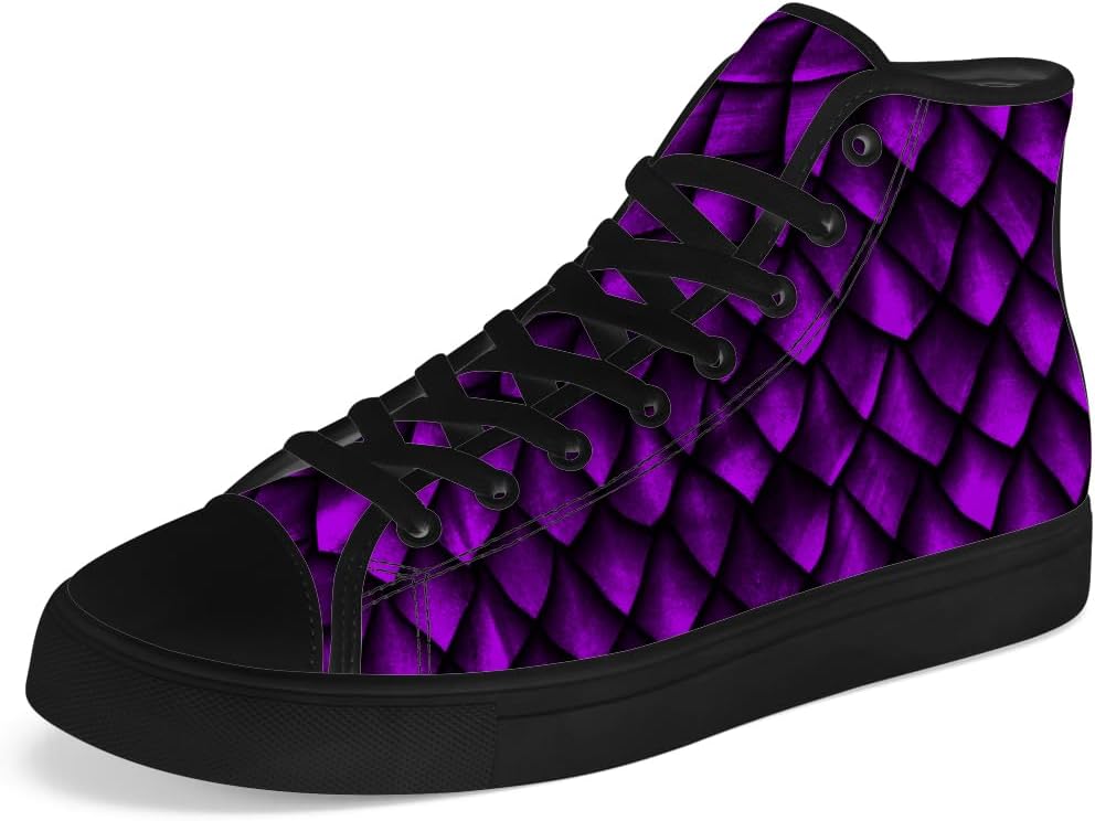 Высокие кеды с драконьей чешуей для мужчин и женщин, высокие кроссовки с драконьей темой, шнуровка, повседневная обувь, подарок для парня или девушки Chebing, пурпурный
Высокие кеды с драконьей чешуей для мужчин и женщин, высокие кроссовки с драконьей темой, шнуровка, повседневная обувь, подарок для парня или девушки Chebing, пурпурный