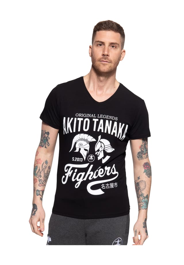 Футболка с крутым контрастным принтом бойцов-гладиаторов Akito Tanaka, черный
Футболка с крутым контрастным принтом бойцов-гладиаторов Akito Tanaka, черный