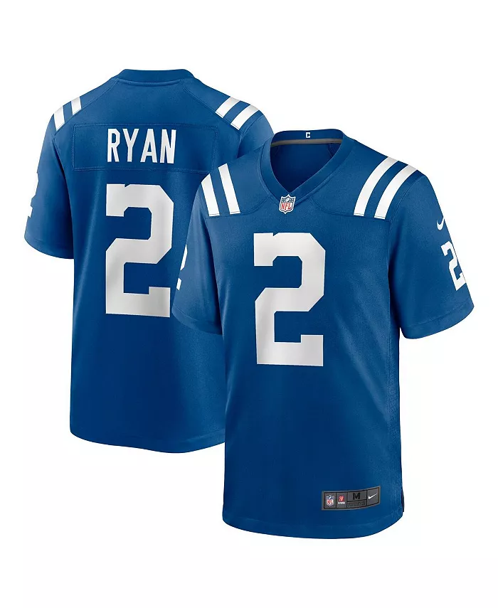 Мужская игровая футболка Matt Ryan Indianapolis Colts Nike, синий
Мужская игровая футболка Matt Ryan Indianapolis Colts Nike, синий