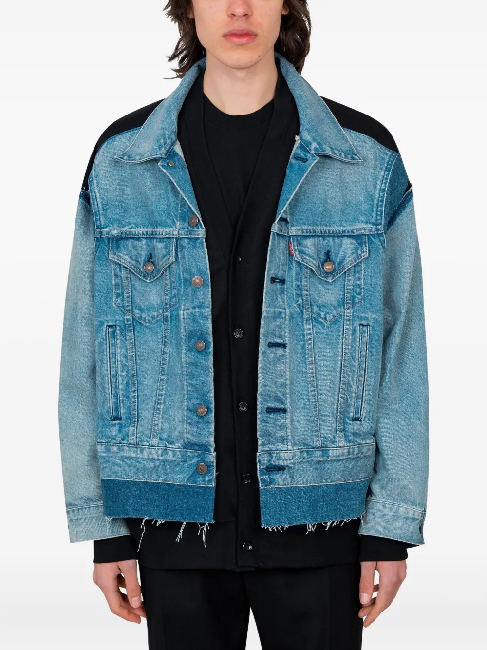 Джинсовая куртка со вставками Junya Watanabe MAN, синий
Джинсовая куртка со вставками Junya Watanabe MAN, синий