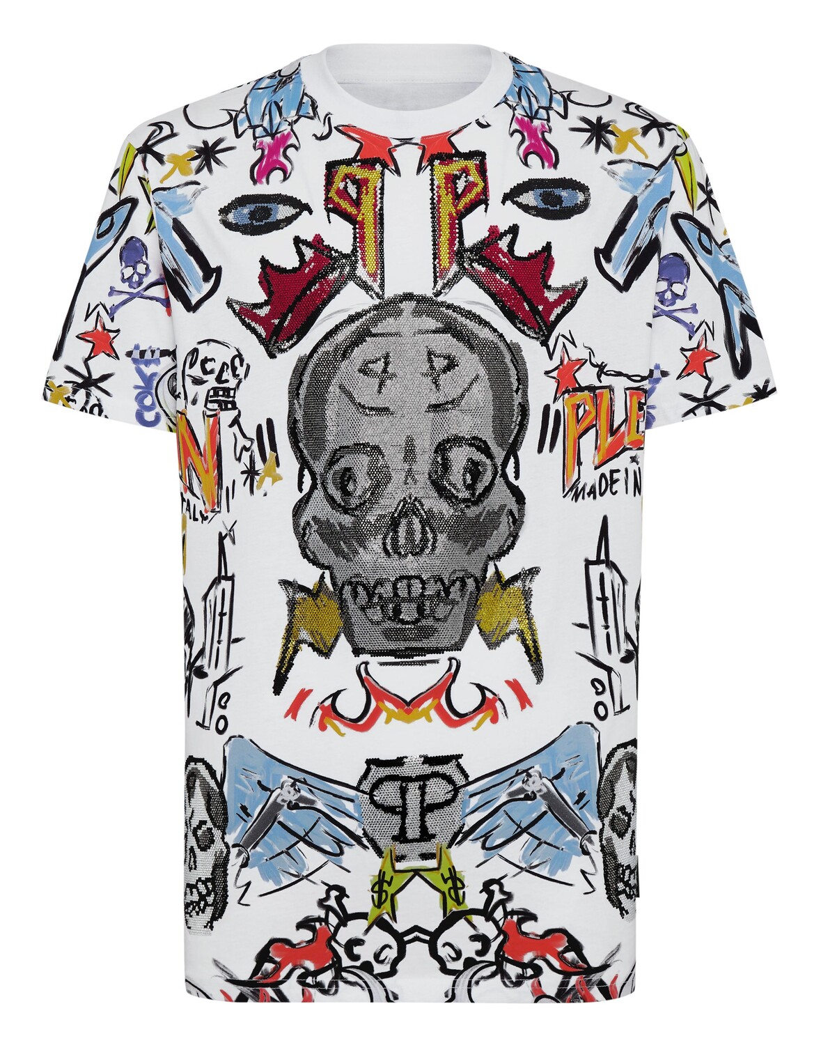 Футболка с круглым вырезом SS с кристаллами Philipp Plein, цвет White / Multicolored
Футболка с круглым вырезом SS с кристаллами Philipp Plein, цвет White / Multicolored