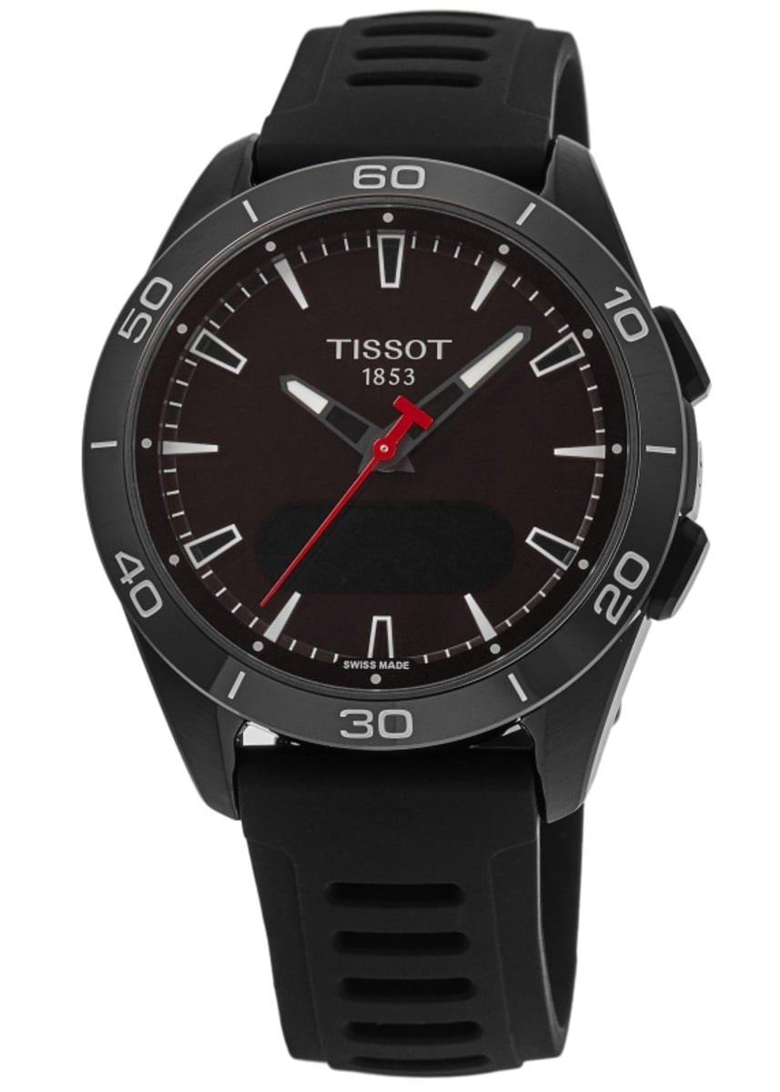 Tissot T-Touch Connect Solar Sport GMT кварцевые цифровые часы с титановым черным силиконовым ремешком мужские часы T153.420.47.051.04
Tissot T-Touch Connect Solar Sport GMT кварцевые цифровые часы с титановым черным силиконовым ремешком мужские часы T153.420.47.051.04