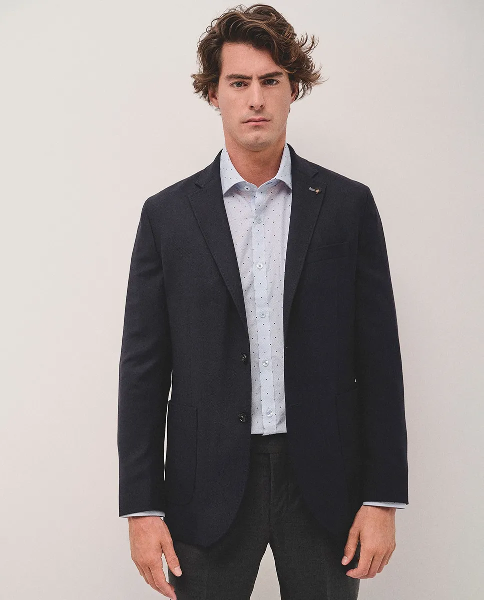 Мужская структурированная куртка с полной подкладкой Roberto Verino, тёмно-синий
Мужская структурированная куртка с полной подкладкой Roberto Verino, тёмно-синий