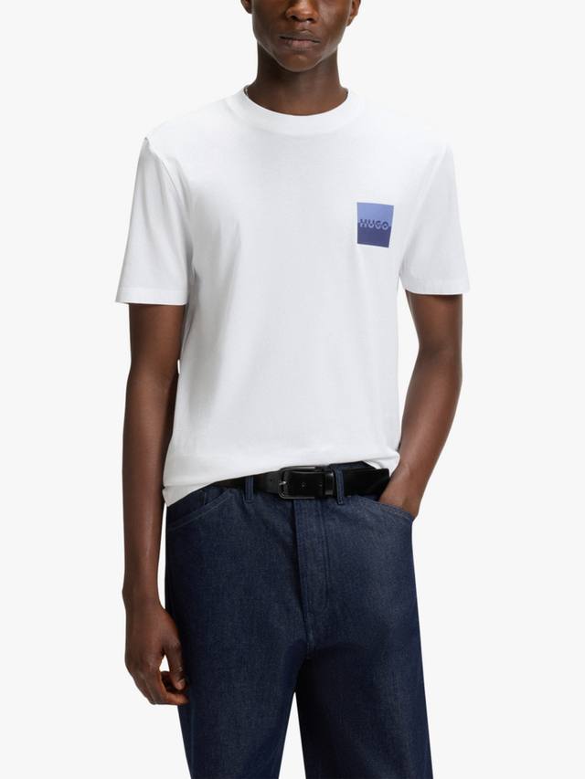 Хлопковая футболка HUGO Regular Fit с коротким рукавом и логотипом HUGO BOSS, White/Multi
Хлопковая футболка HUGO Regular Fit с коротким рукавом и логотипом HUGO BOSS, White/Multi