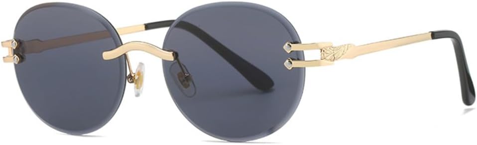 Мужские круглые солнцезащитные очки без оправы, черные, модные винтажные солнцезащитные очки без оправы для женщин, металлические очки, солнцезащитные очки UV400 MUTYNE, C1 Gold Black
Мужские круглые солнцезащитные очки без оправы, черные, модные винтажные солнцезащитные очки без оправы для женщин, металлические очки, солнцезащитные очки UV400 MUTYNE, C1 Gold Black