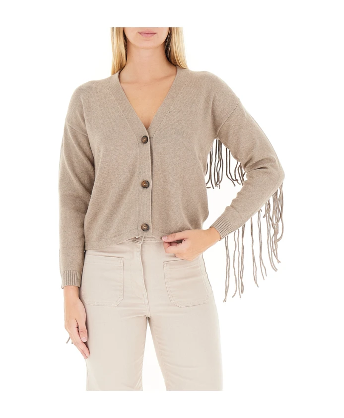 Кардиган нежно-серого цвета со стильным V-образным вырезом. Marella, серый
Кардиган нежно-серого цвета со стильным V-образным вырезом. Marella, серый