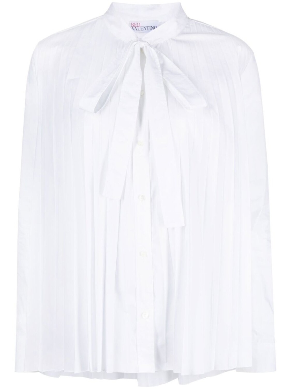 Плиссированная блузка с длинными рукавами RED Valentino, белый
Плиссированная блузка с длинными рукавами RED Valentino, белый