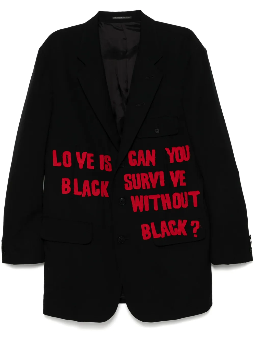 Пиджак в технике пэчворк Yohji Yamamoto, черный
Пиджак в технике пэчворк Yohji Yamamoto, черный