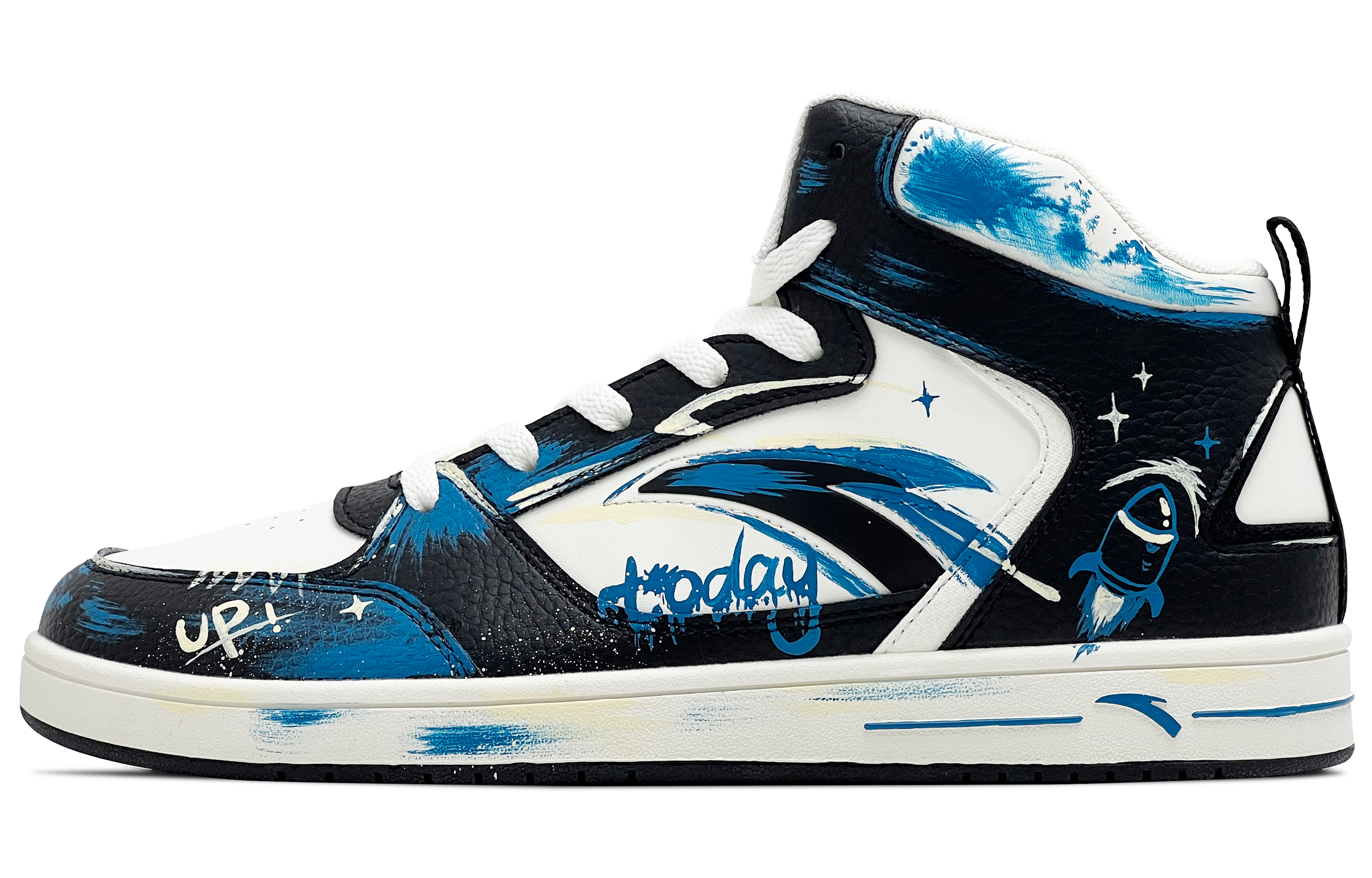 ANTA Нескользящие и износостойкие легкие кроссовки для скейтбординга средней высоты, мужские, белые, черные, синие
ANTA Нескользящие и износостойкие легкие кроссовки для скейтбординга средней высоты, мужские, белые, черные, синие