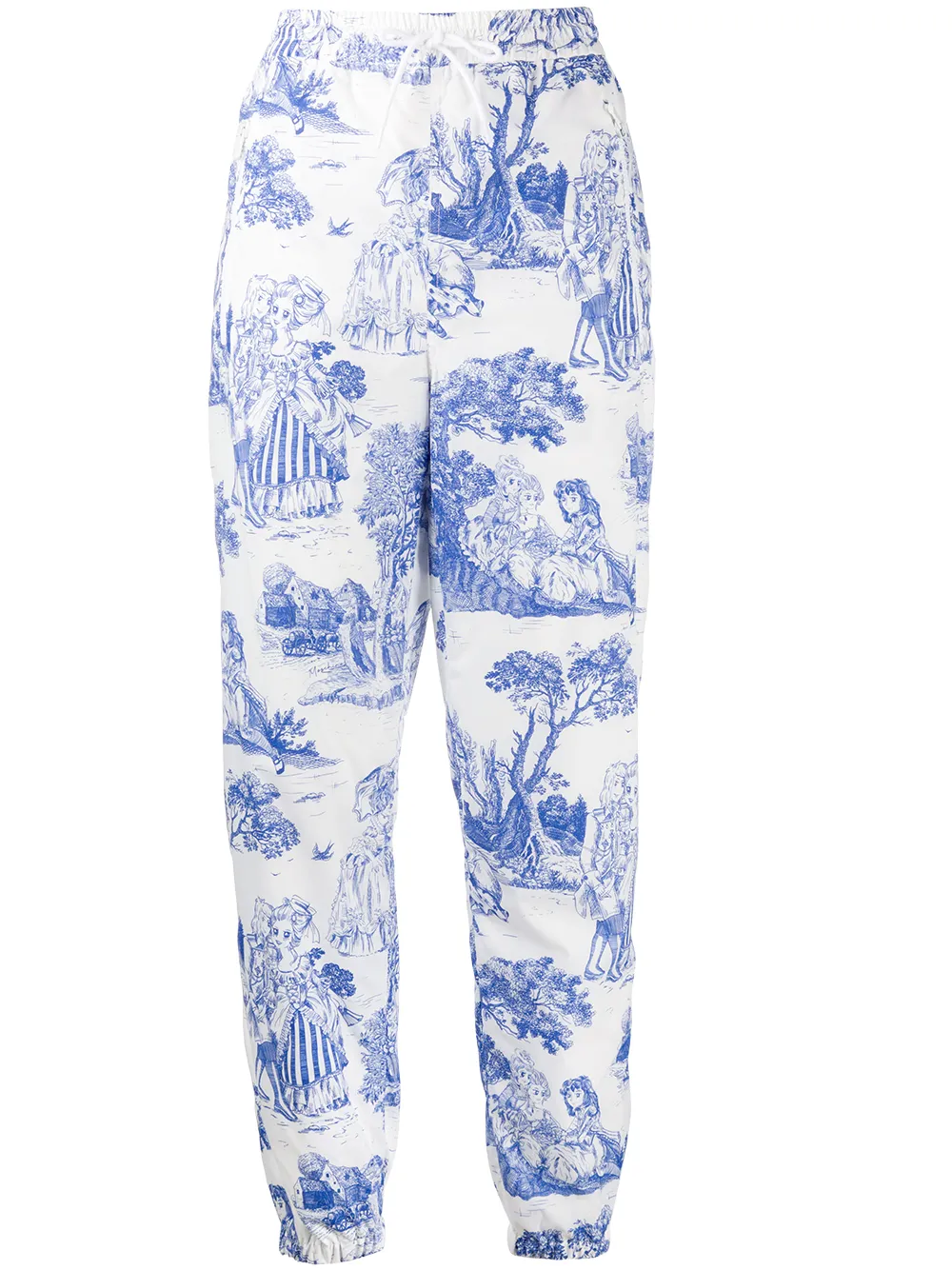 Зауженные брюки с принтом Moschino, белый
Зауженные брюки с принтом Moschino, белый